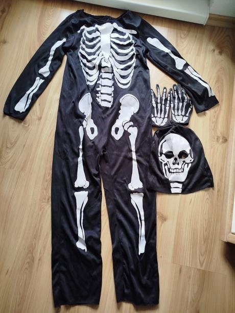 Karneval kostým kostra svietiaci v tme 128-140., 