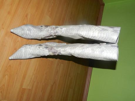 Čižmy imitacia hadej kože, 37