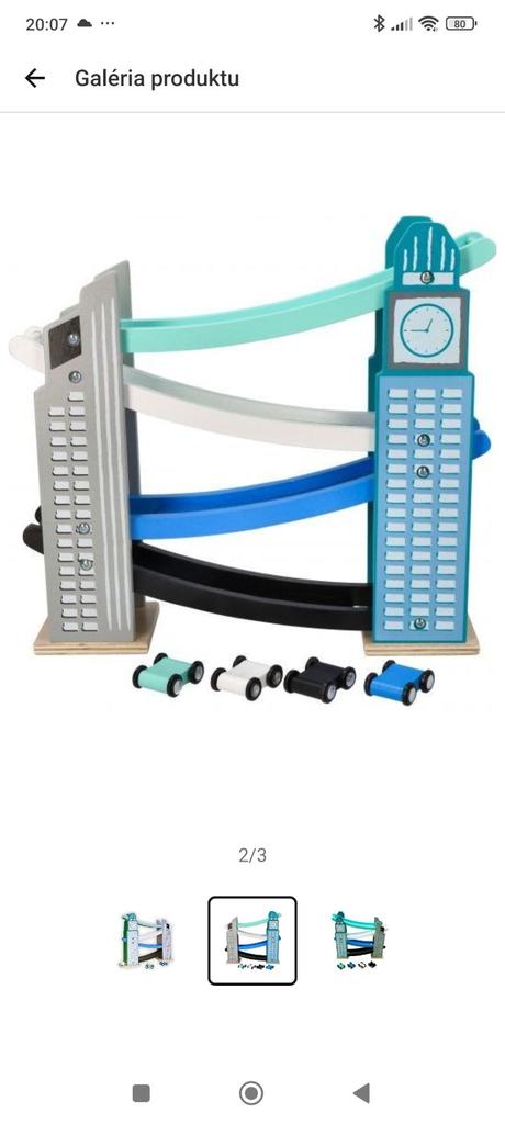 Drevená autodráha,