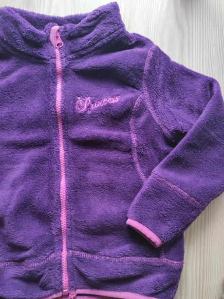 Fialová fleesova mikina, lupilu,104