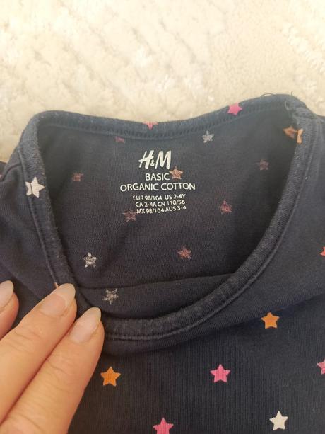Šaty 98/104 2 ks, h&m,98