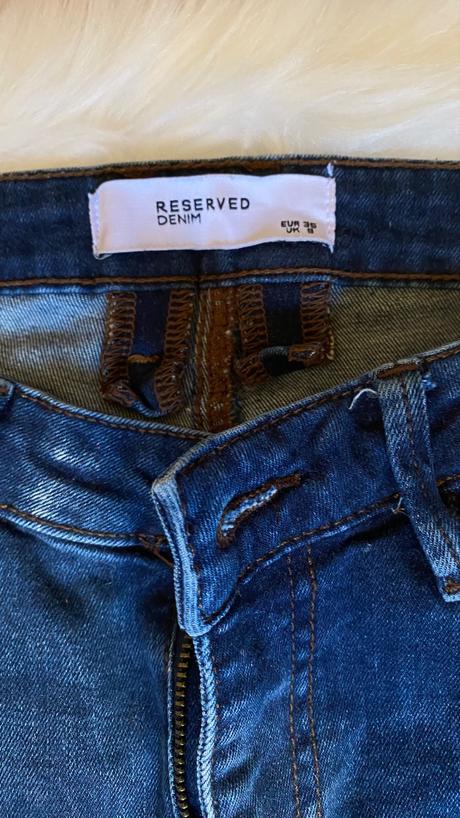 Džínsy, reserved,36