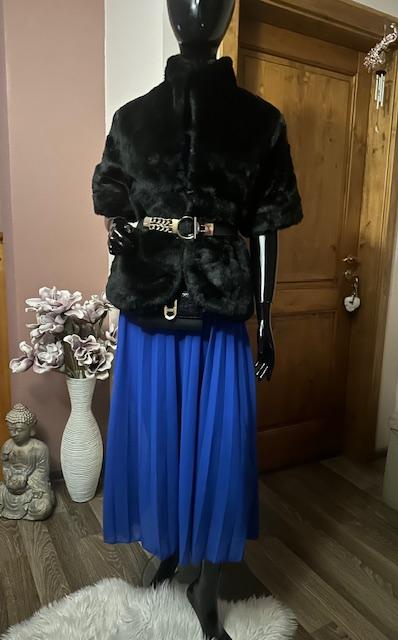 Plisované dlhé letné šaty s gumičkou v páse, l / m