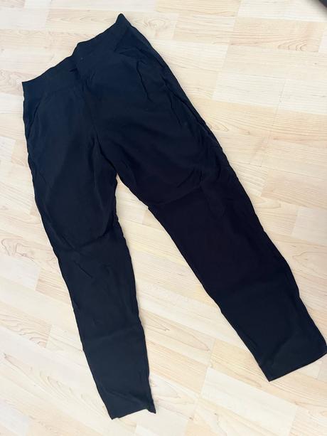 Cierne lahke nohavice h& m, h&m,s
