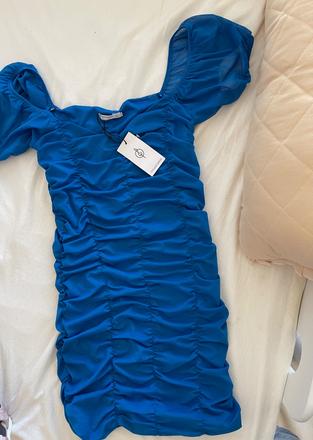 Modre šaty, stradivarius,l