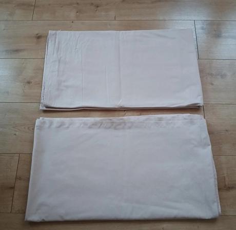 2x béžová bavlnená plachta, 