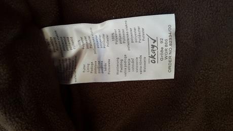 Detská teplučká bunda , okay,92