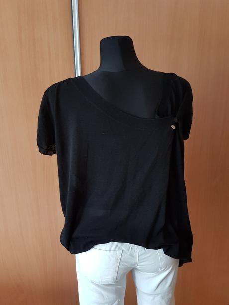 Čierny ľahký italy pulovrík vel.xl, xl