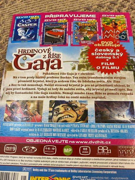 3 ks dvd staršia edícia rozprávok malý nemo, 