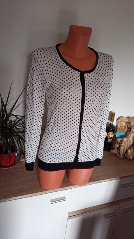 Bodkovaný pulóver v.40-42/m, esmara,m