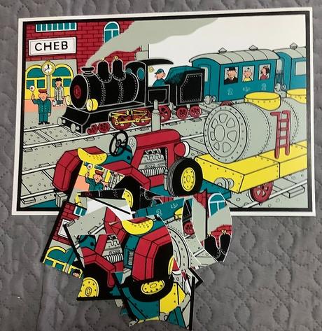 Velke plastove puzzle 80 roky 5 typov,