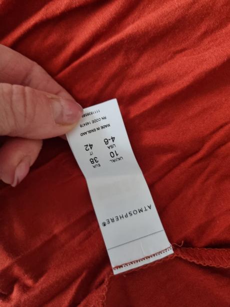 Červenohnedý elastický top atmosphere m, atmosphere,m