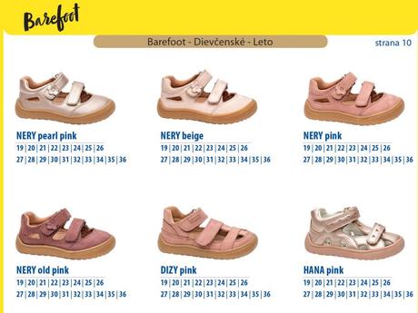 Protetika katalóg barefoot sandálky leto 2025, protetika,19 - 36