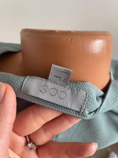 Šalviové oversize košeľové šaty cos, xs, cos,xs