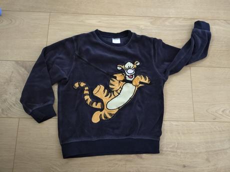 Velúrová mikina disney (h&m), veľ. 98/104, h&m,104