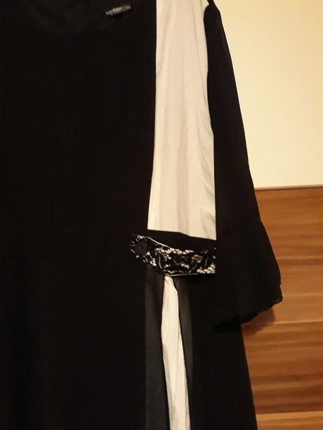 Cierno biele saty, 4xl