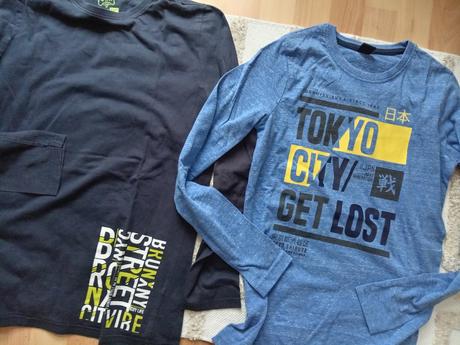 2x tričko s dlhým rukávom, 152