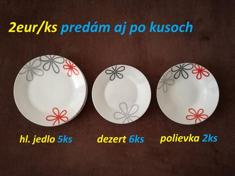 Šálky, taniere, vianočné ozdoby, 