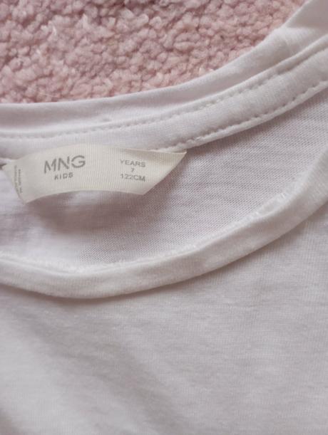 Biele tričko mango kids, mango,122