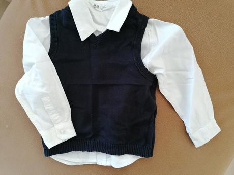 Košeľa s vestou, h&m,92