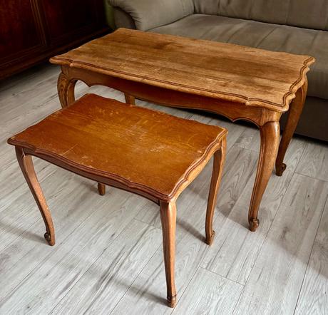 Starozitny konferencny a prirucny stolik,