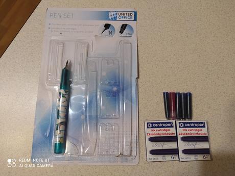 Bombickove plniace pero + bombicky,