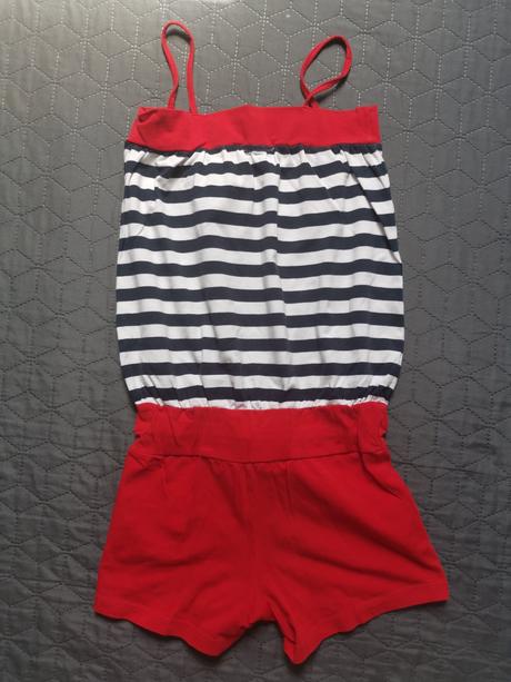 Dievčenský overal s krátkymi nohavicami, 128, 128