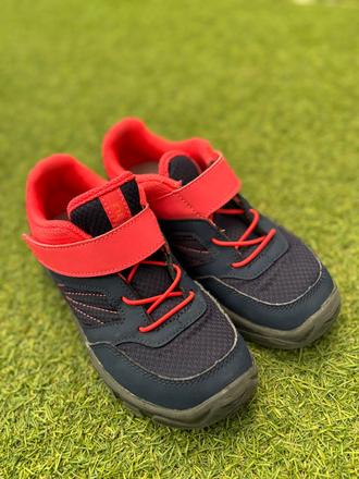 Detská turistická obuv mh100 so suchým zipsom, decathlon,30