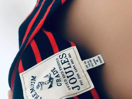 Štýlové pásikavé šaty joules vel 38, m