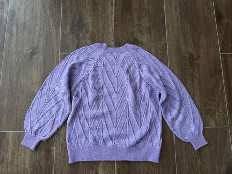Fialový sveter, mango,xs