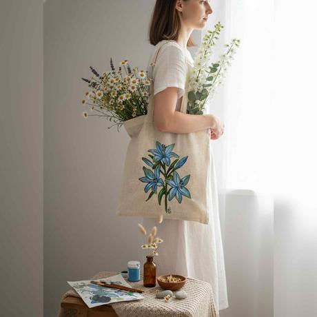 Plátené, ručne maľované tašky, 