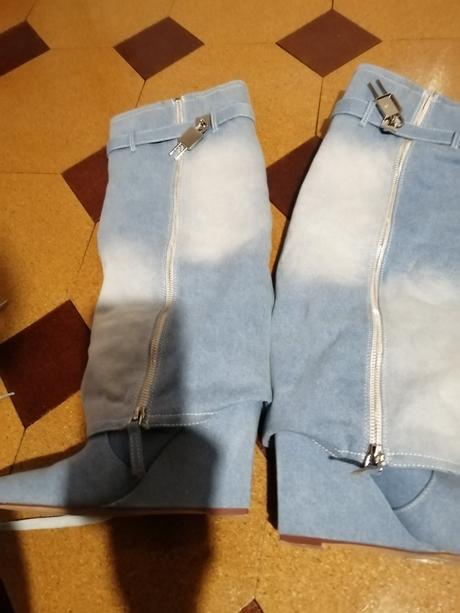 Luxusné riflove prechodné cizmy, 37