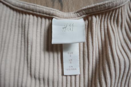 Vrúbkované tričko h&m, h&m,s