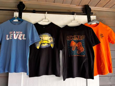 4xh&m tričká 158/164, h&m,158