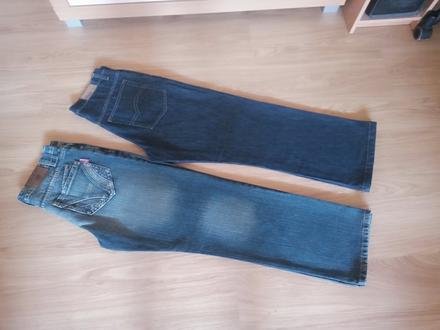 Dve nenosené rifle zn.denim veľ. w 34, denim,34