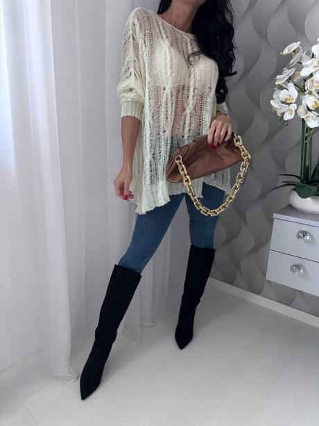 Zara - pavučinkový jemný sveter, zara