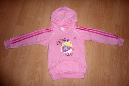 Adidas mikina, ružová, v. 4-5rokov, adidas,110