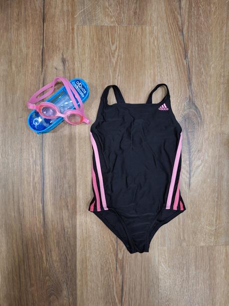 Plavky + plavecké okuliare, adidas,122