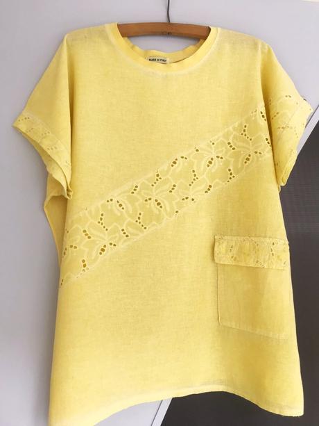 Letná oversize tunika s madeirou, xxl