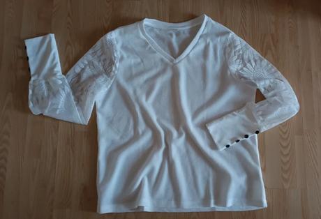 Tričko so vzorovanými rukávmi, l / xl