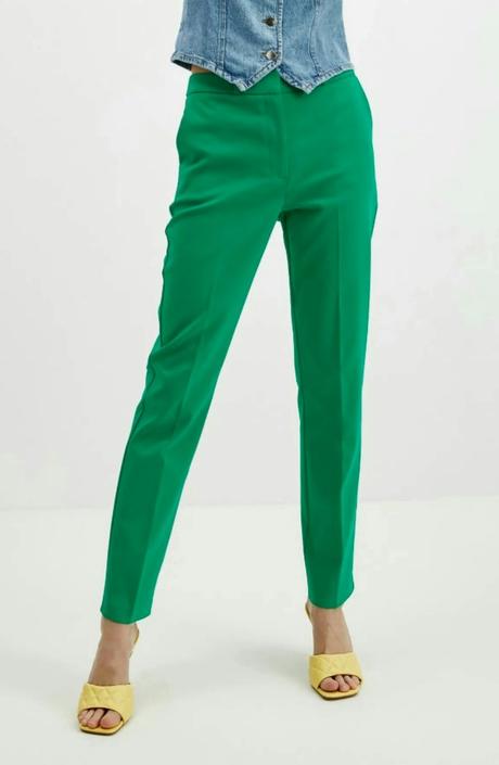 Zelené damske nohavice, amisu,34