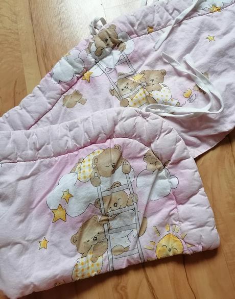 Mantinel do postielky s medvedíkmi, šírka (cm): 40,dĺžka (cm): 160