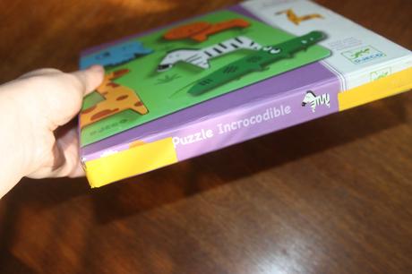 Djeco puzzle incrocodible drevena vkladacka, 