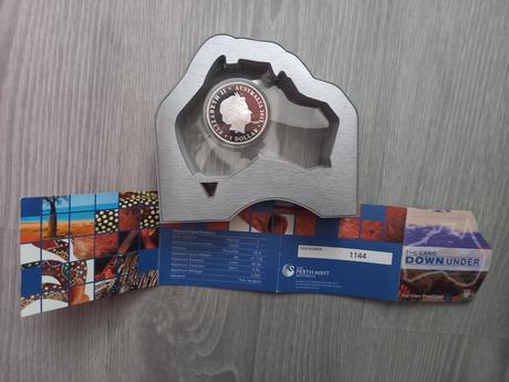 Strieborna minca austrália 2013,