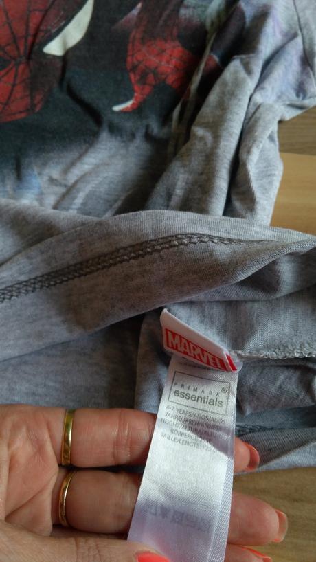 2x tričko spiderman, 5-7r. - na donosenie, next,116