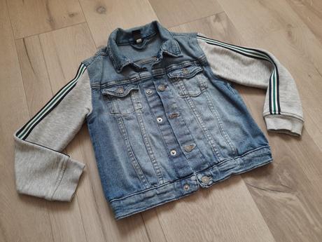 Riflová bundička 122 darujem, denim,122