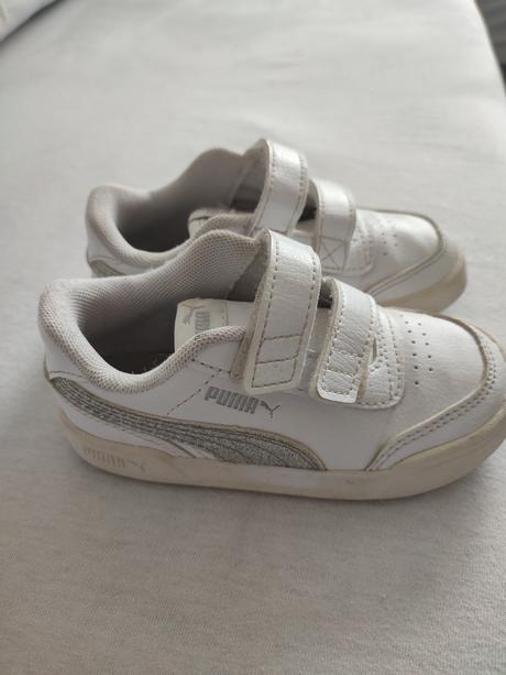 Tenisky puma bielo- strieborné veľ.25, puma,25