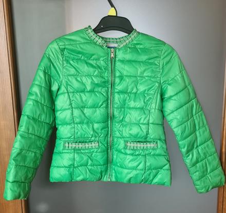 Zelena bunda dievcenska, benetton,122