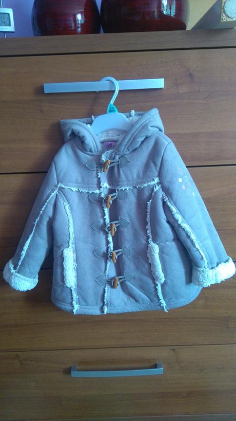 Dievčenský zimný kabátik + čiapka lupilu, kiki&koko,92