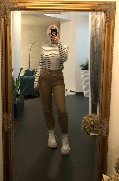 Hnedé nohavice stradivarius v. s, stradivarius,s